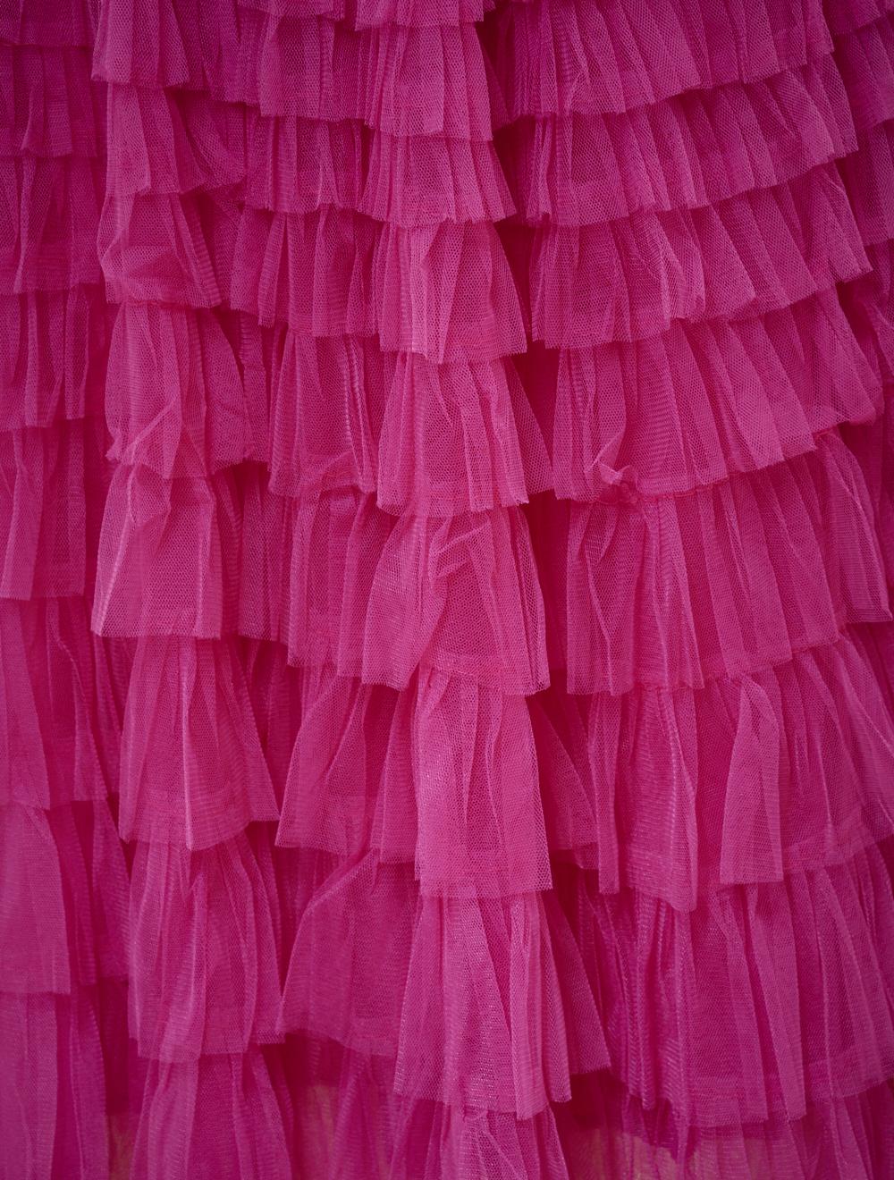 Save The Queen Gonna lunga a balze in tulle fuxia Enormi risparmi