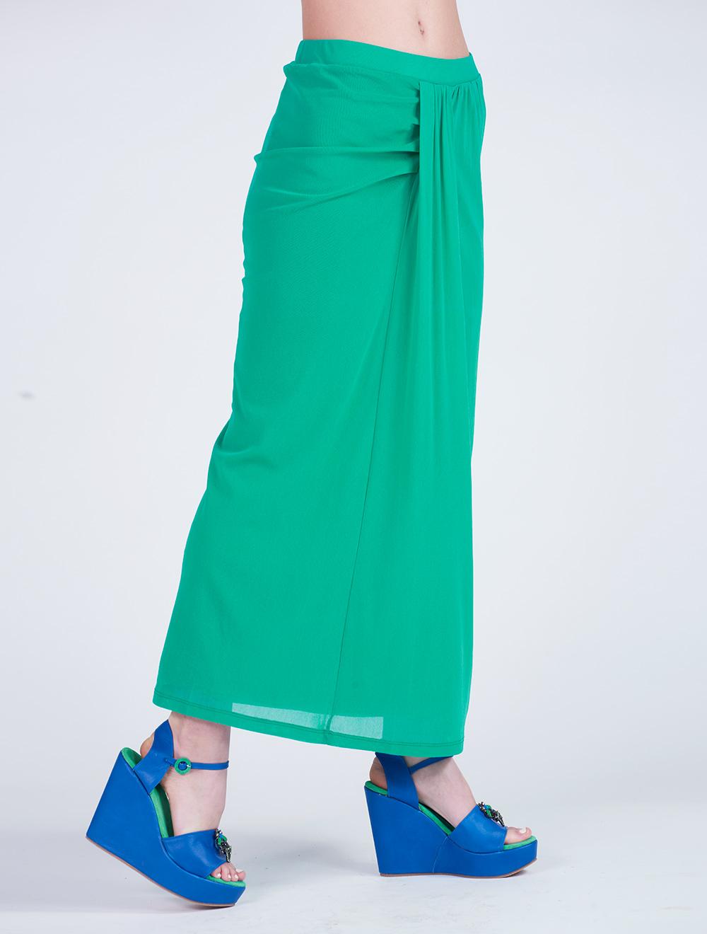 Save The Queen Gonna lunga in tulle verde smeraldo Sconti VIP