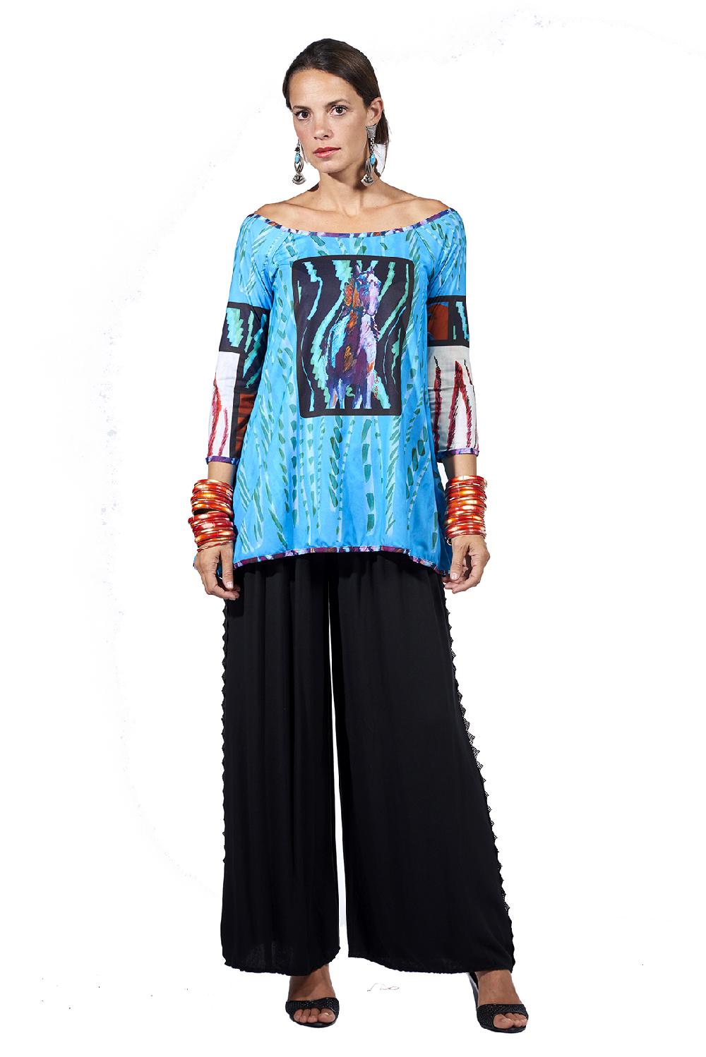 Save The Queen Pantaloni in cotone nero con dettaglio in passamaneria 50% di sconto con spedizione gratuita