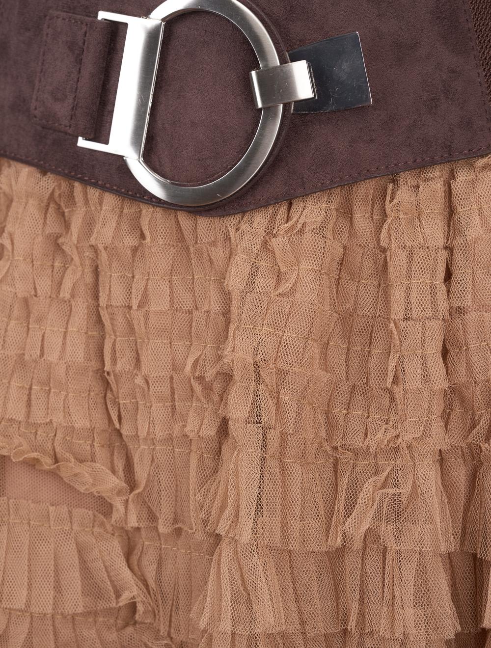Save The Queen Gonna lunga a balze in tulle col biscotto Soddisfazione Garantita