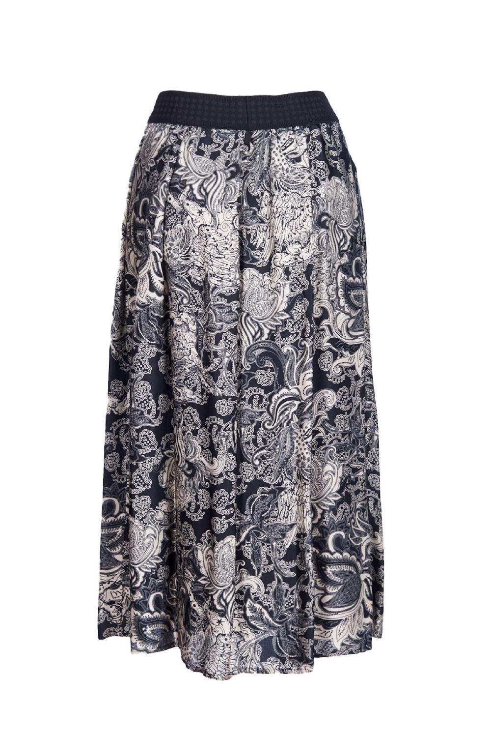 Save The Queen gonna longuette in raso con stampa rinascimentale Shopping Online