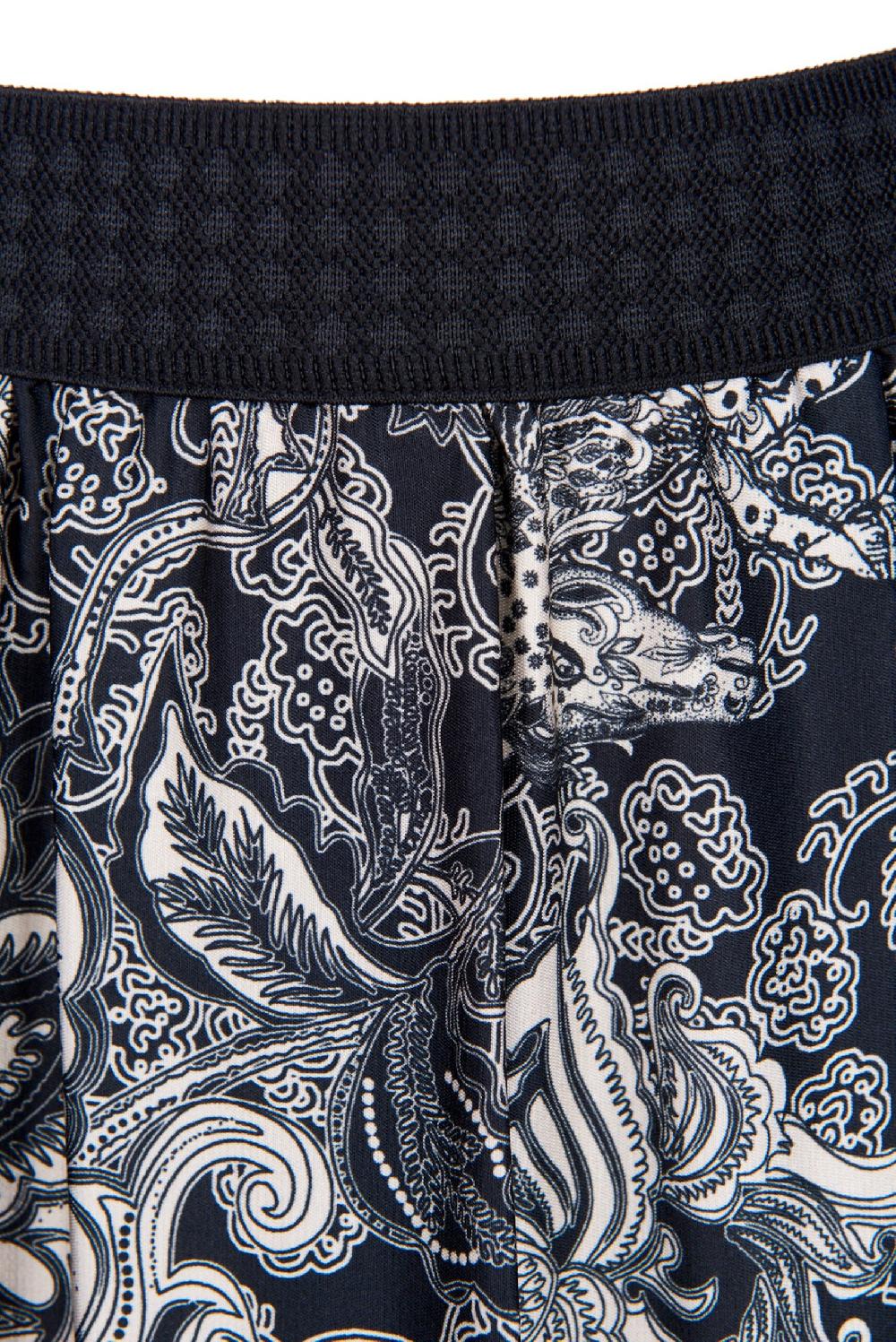 Save The Queen gonna longuette in raso con stampa rinascimentale Shopping Online