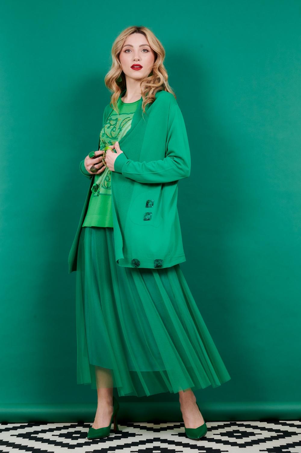 Save The Queen Gonna lunga verde erba Presa