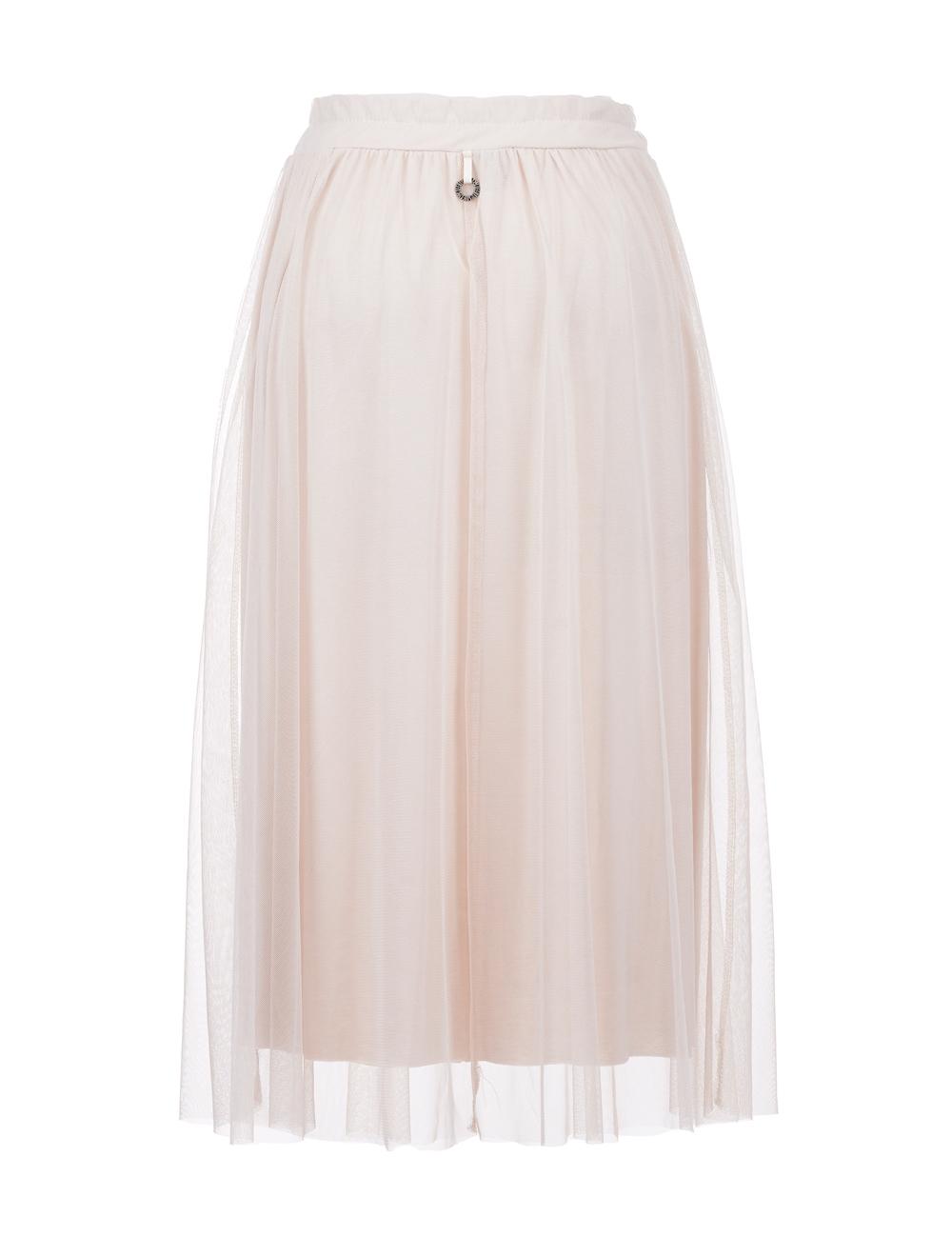Save The Queen Gonna lunga beige con applicazioni Economico