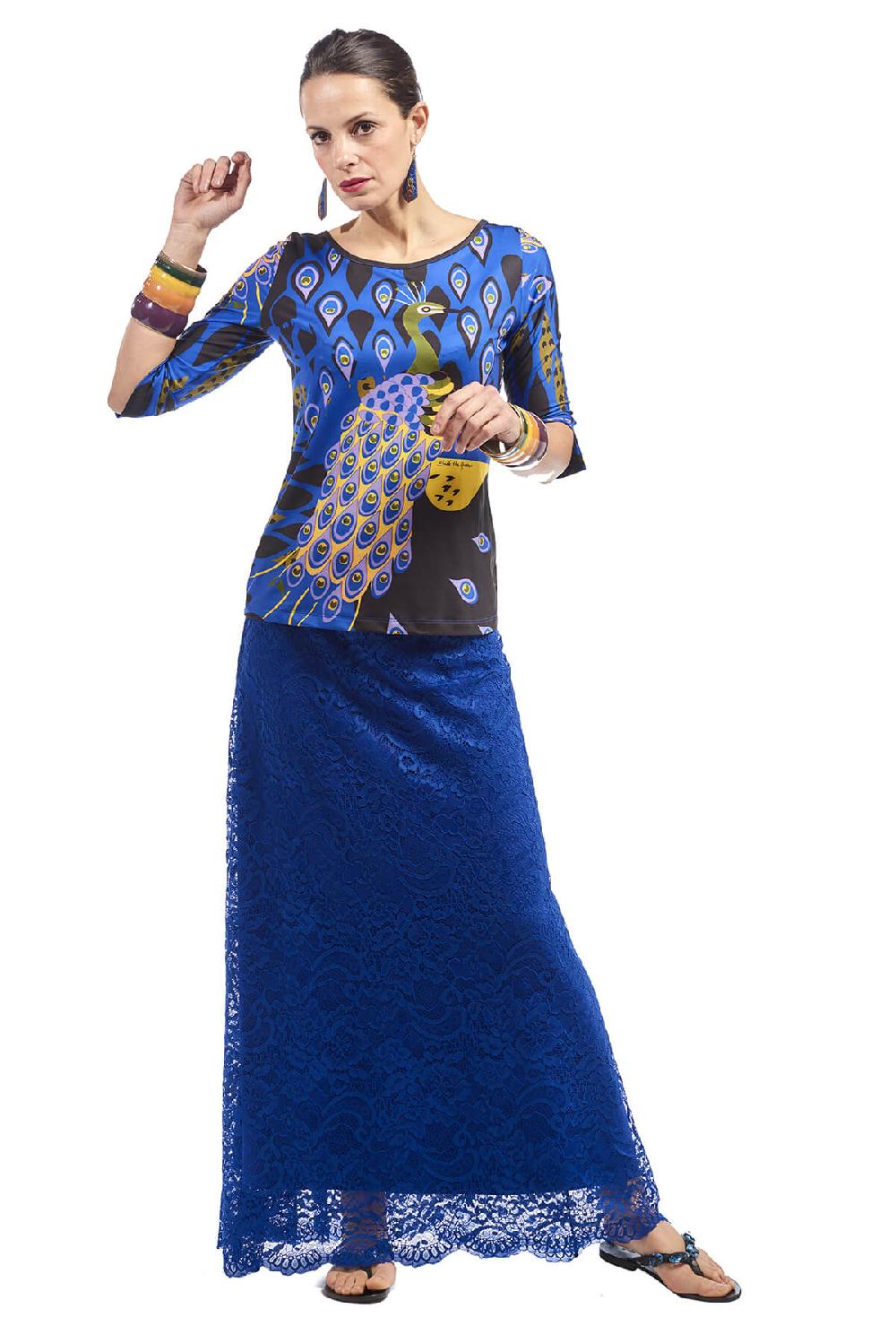 Save The Queen Gonna lunga in pizzo blu Negozio online di fabbrica