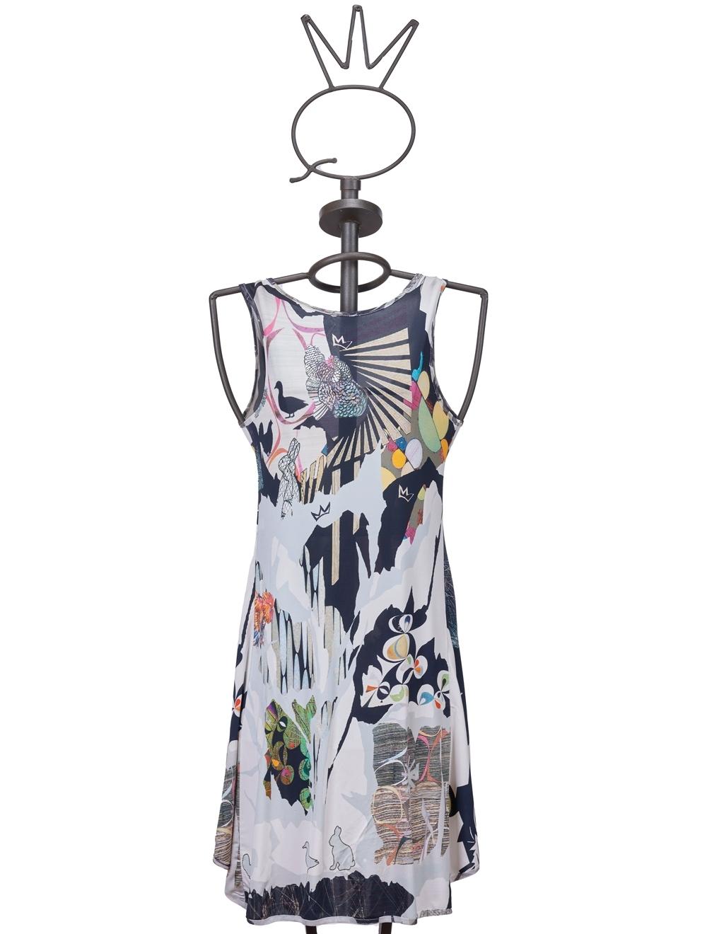 Save The Queen Vestito corto in viscosa con stampa Shopping online