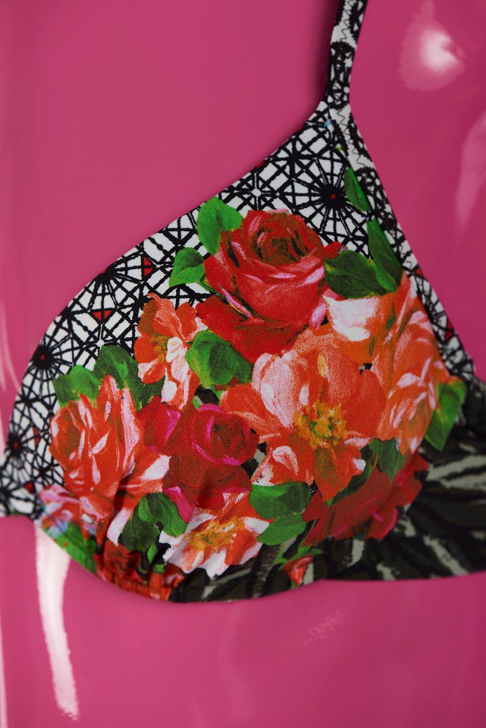Save The Queen Bikini con coppa con ferretti e stampa dedicata alla Savana Affare Del Giorno