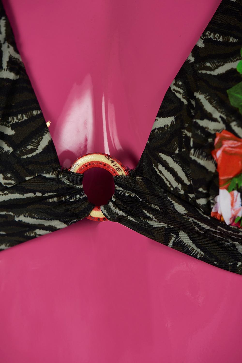 Save The Queen Bikini con reggiseno a triangolo e stampa dedicata alla Savana Prezzo Ridotto