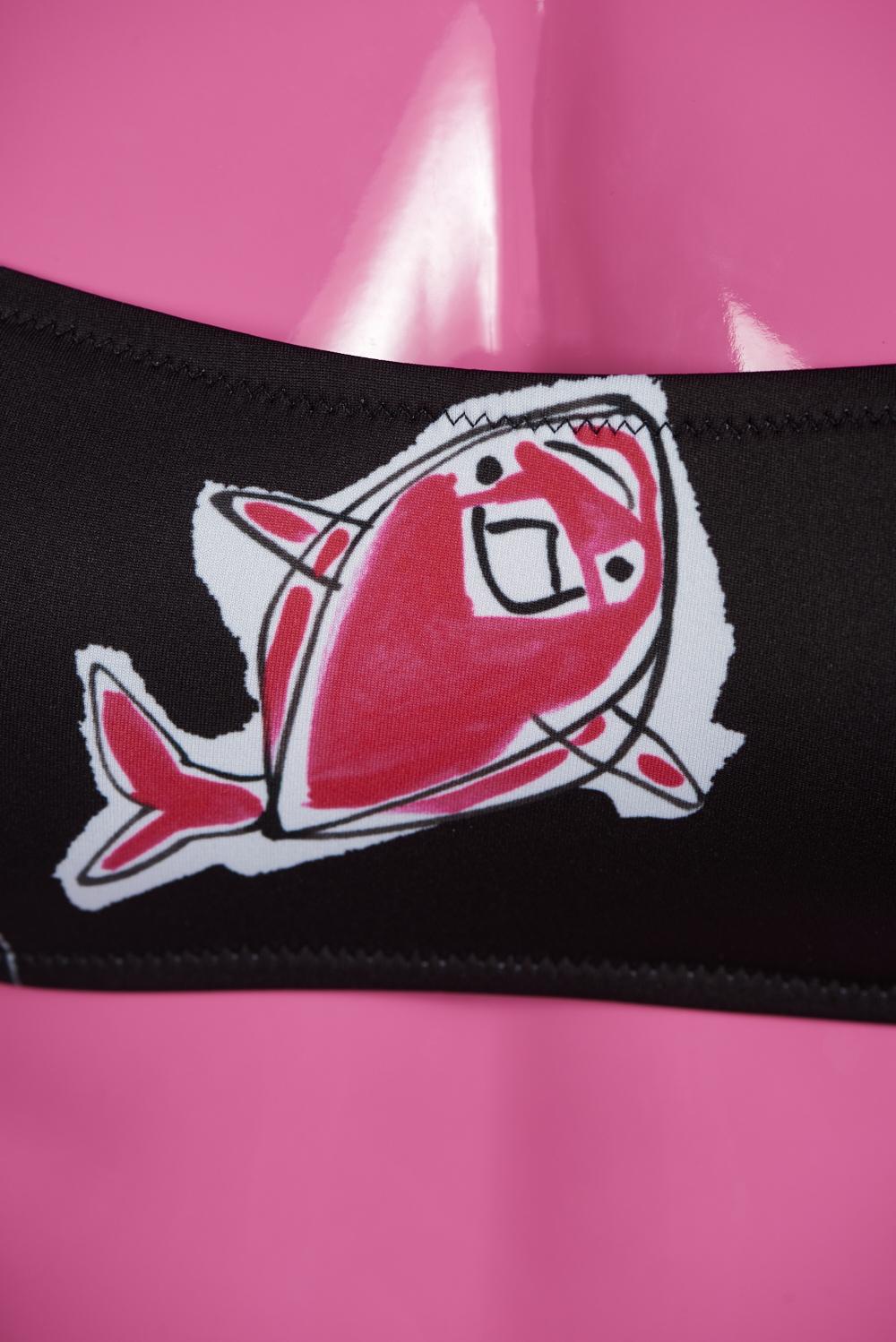Save The Queen Bikini a fascia con stampa pesci Offerta