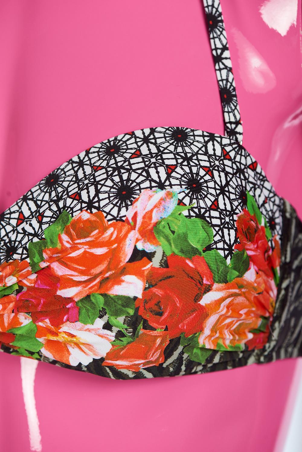 Save The Queen Bikini con fascia push-up e stampa dedicata alla Savana Economico