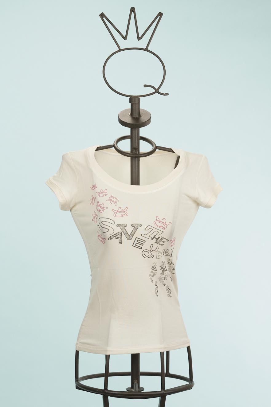Save The Queen T-shirt stampata