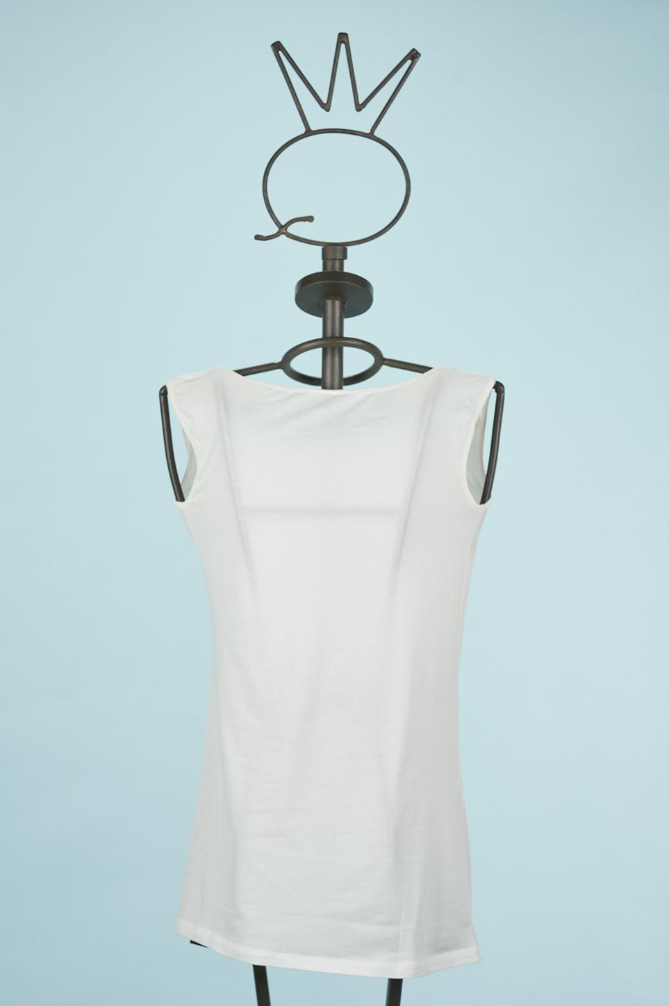Save The Queen Top bianco ricamato Offerta Anniversario