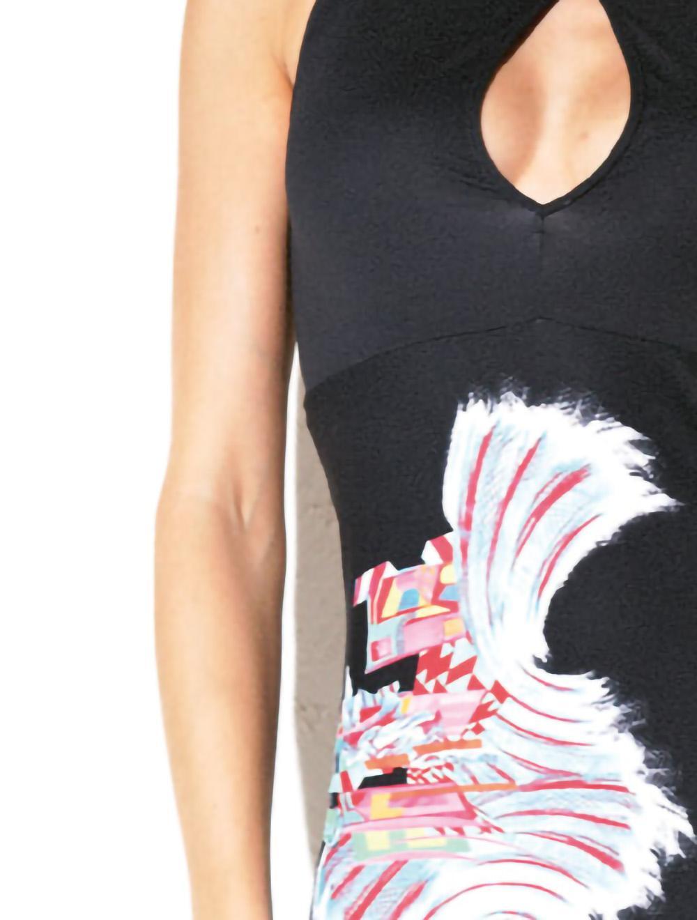 Save The Queen Top nero con stampa Prezzo basso