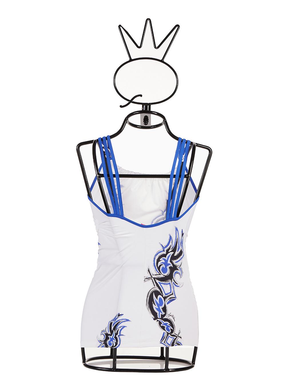Save The Queen Top bianco con stampa ACQUISTA ORA