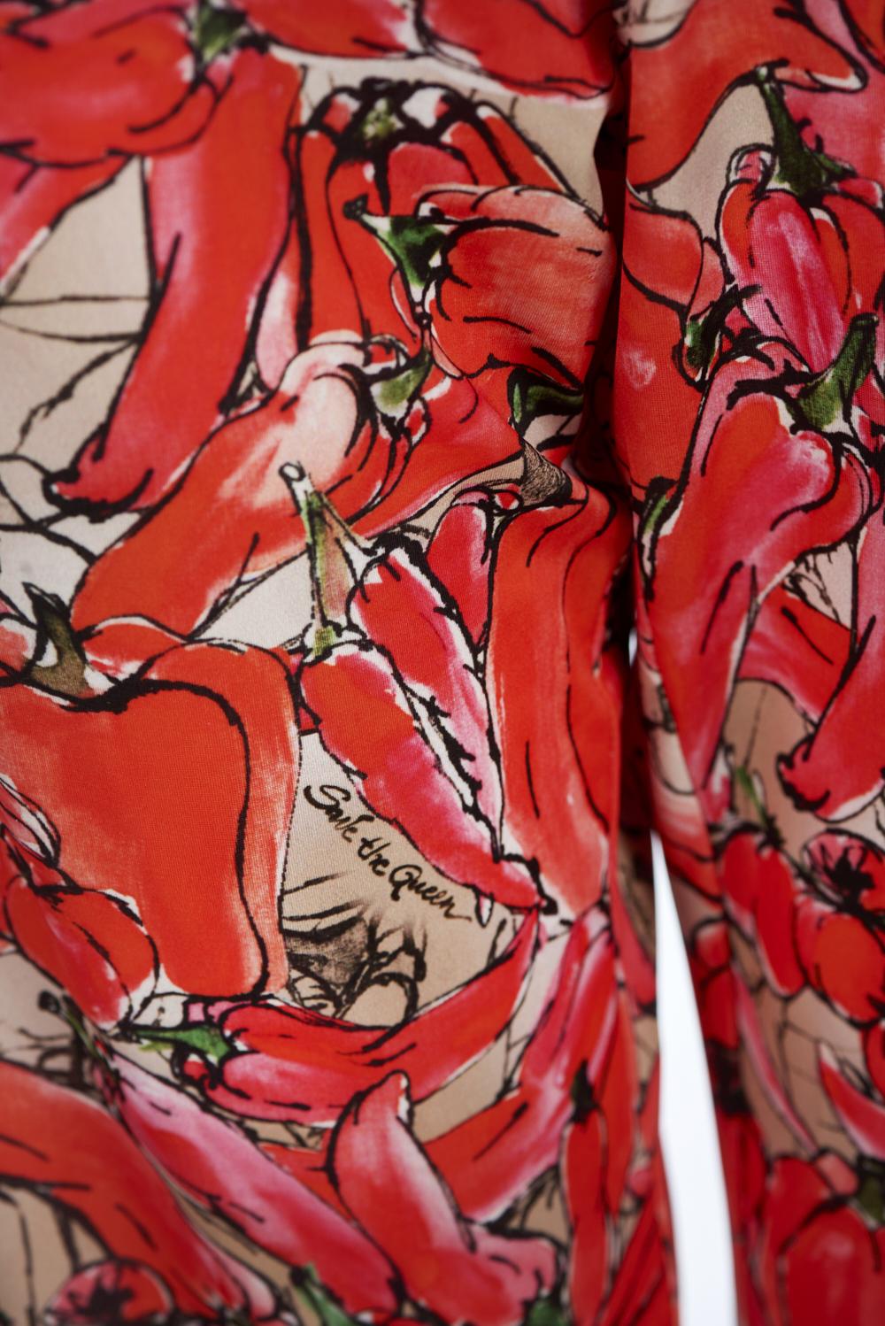 Save The Queen Pantaloni con stampa peperoni 2025