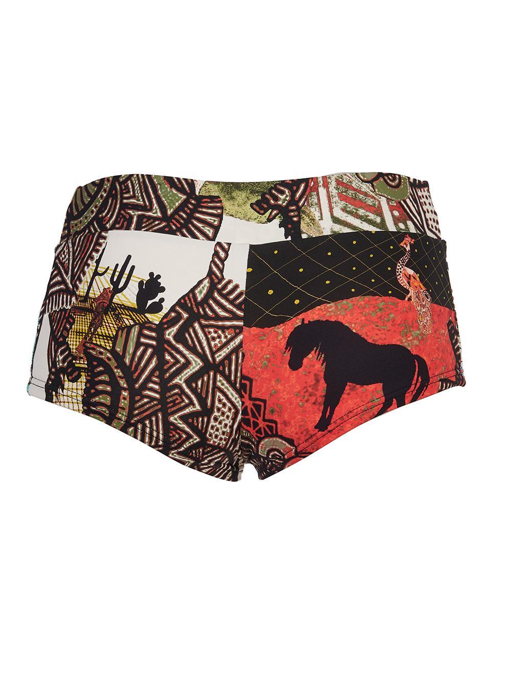 Save The Queen Pantaloncino bianco con stampa fantasia Soddisfazione Garantita