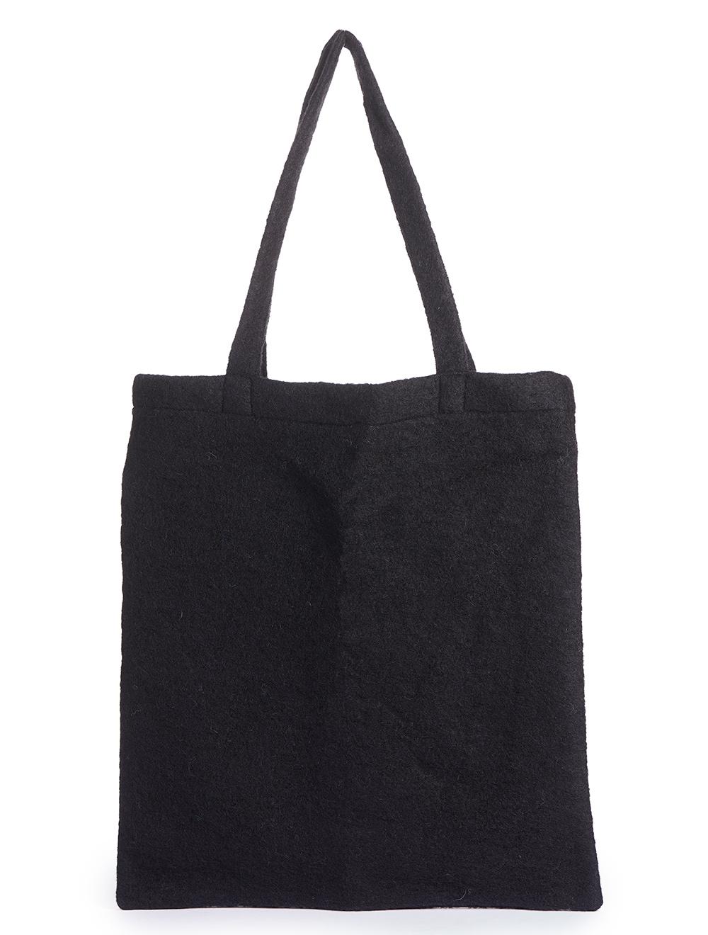 Save The Queen Borsa shopper in lana con ricamo Sconto di tempo limitato
