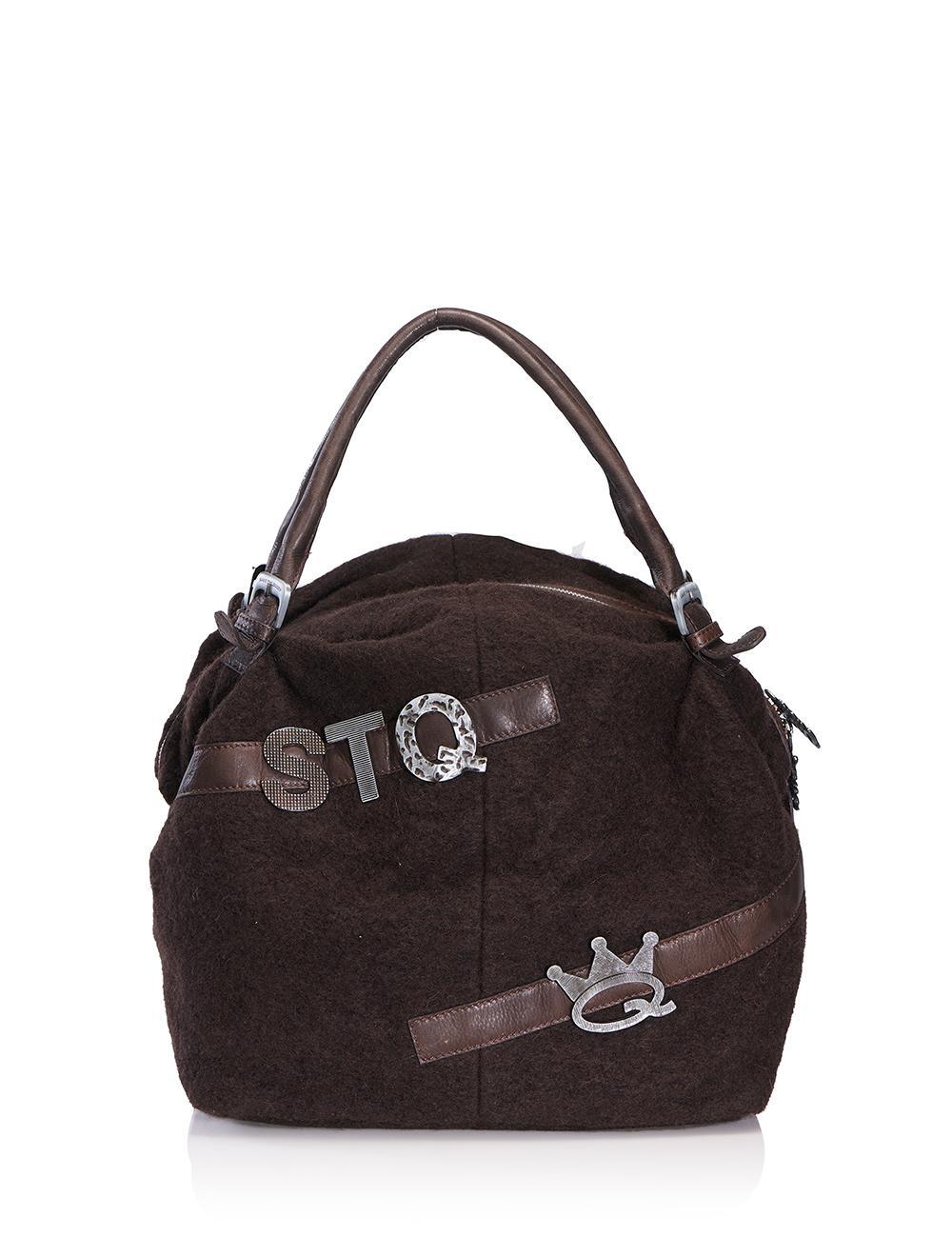 Save The Queen Borsa in lana e pelle Offerta speciale