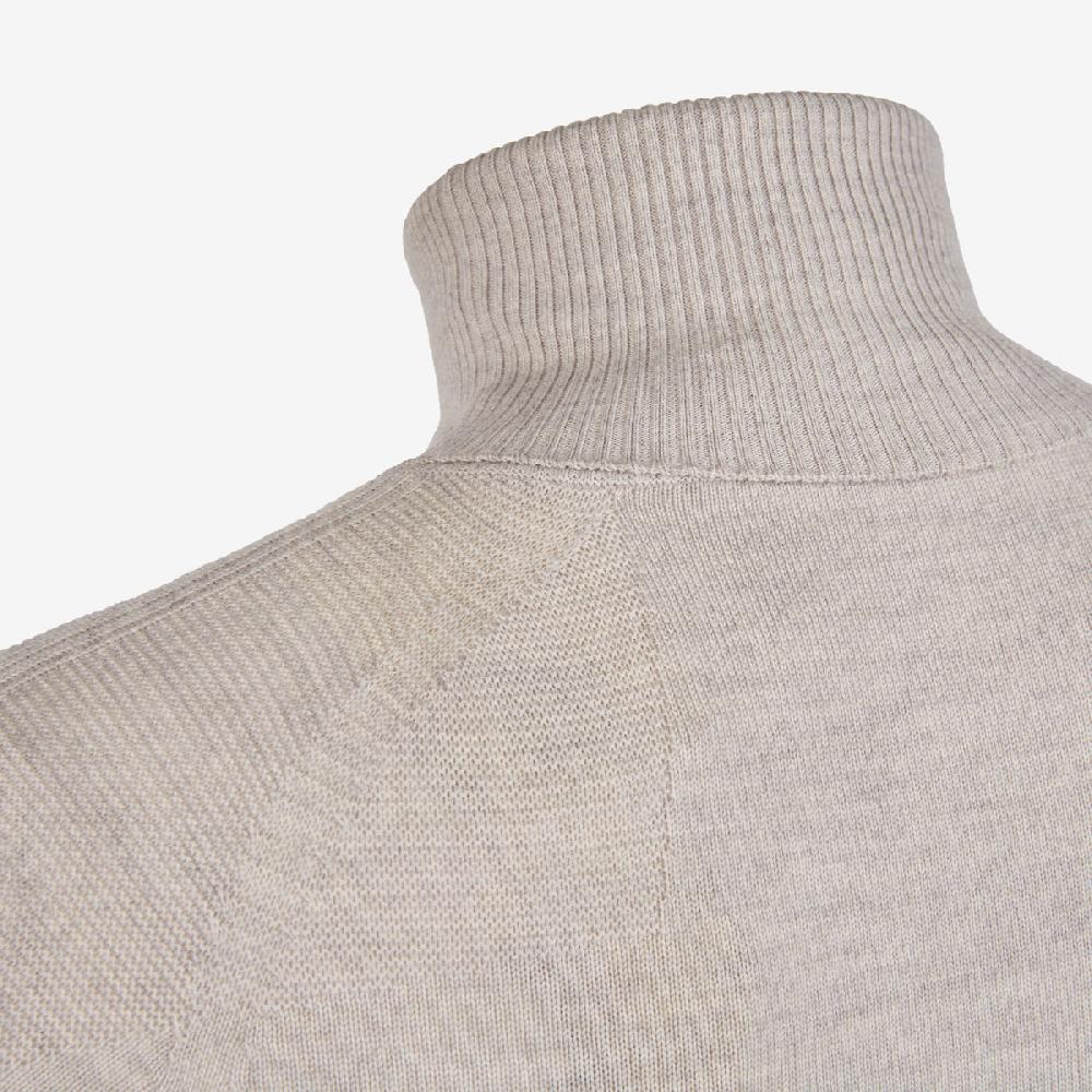 Sease Maglione a collo alto senza cuciture - Grigio Perla Novità