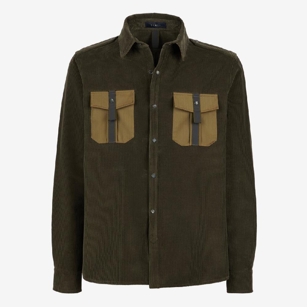 Sease Camicia Generale in stile militare - Bronzo Oliva Hotsell