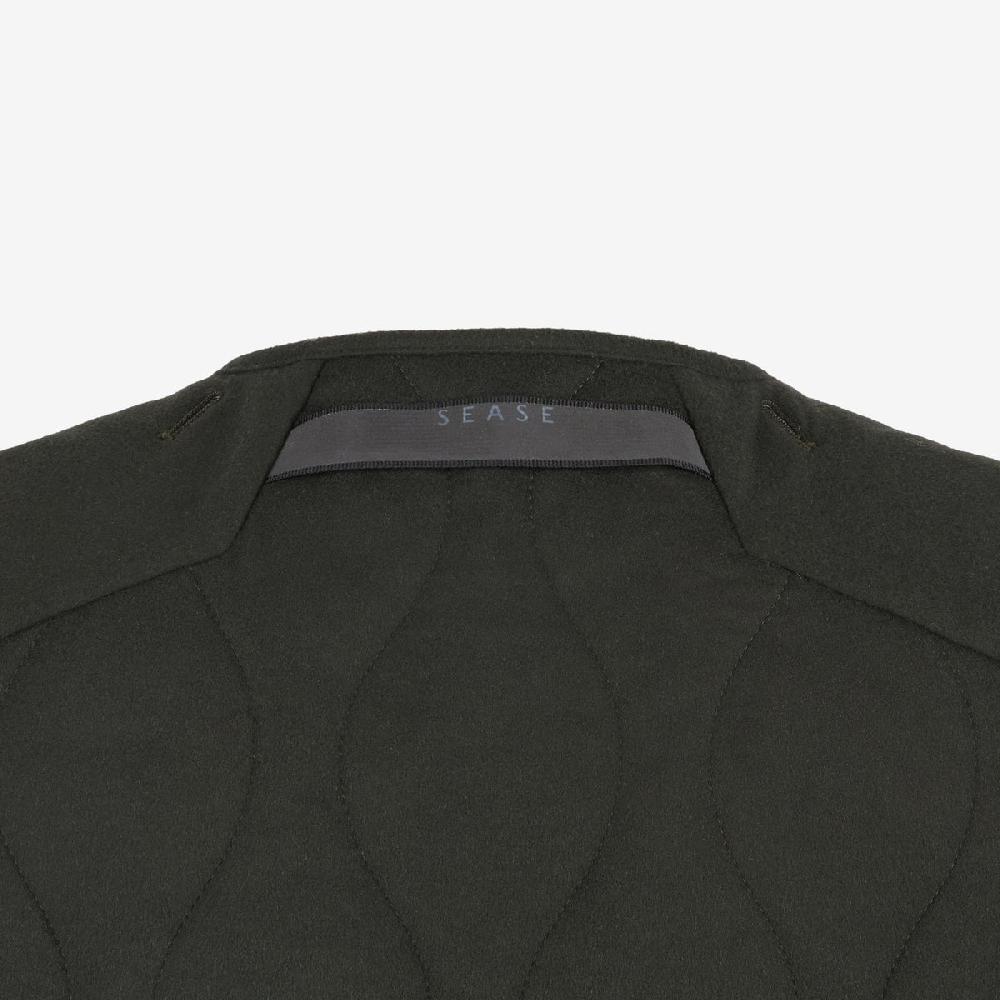 Sease Gilet trapuntato - Verde scuro In Linea