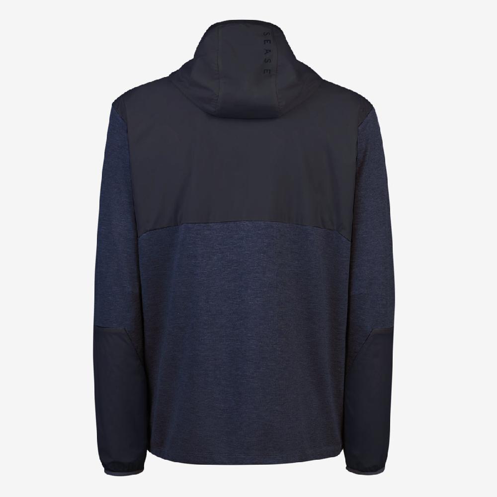 Sease Zipped Hoodie Hybrid Blu Navy Moda