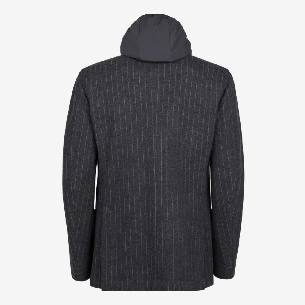 Sease Blazer con cappuccio - Grigio scuro Pezzi Unici