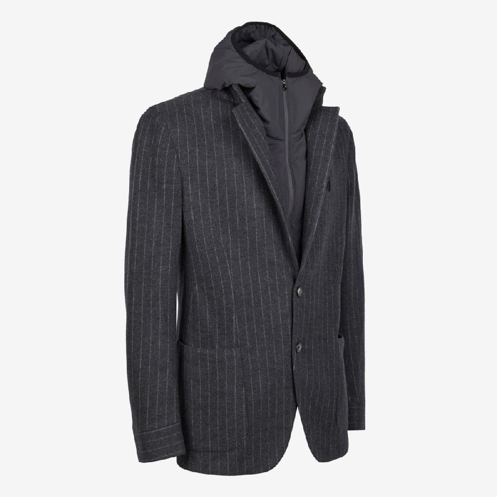 Sease Blazer con cappuccio - Grigio scuro Pezzi Unici