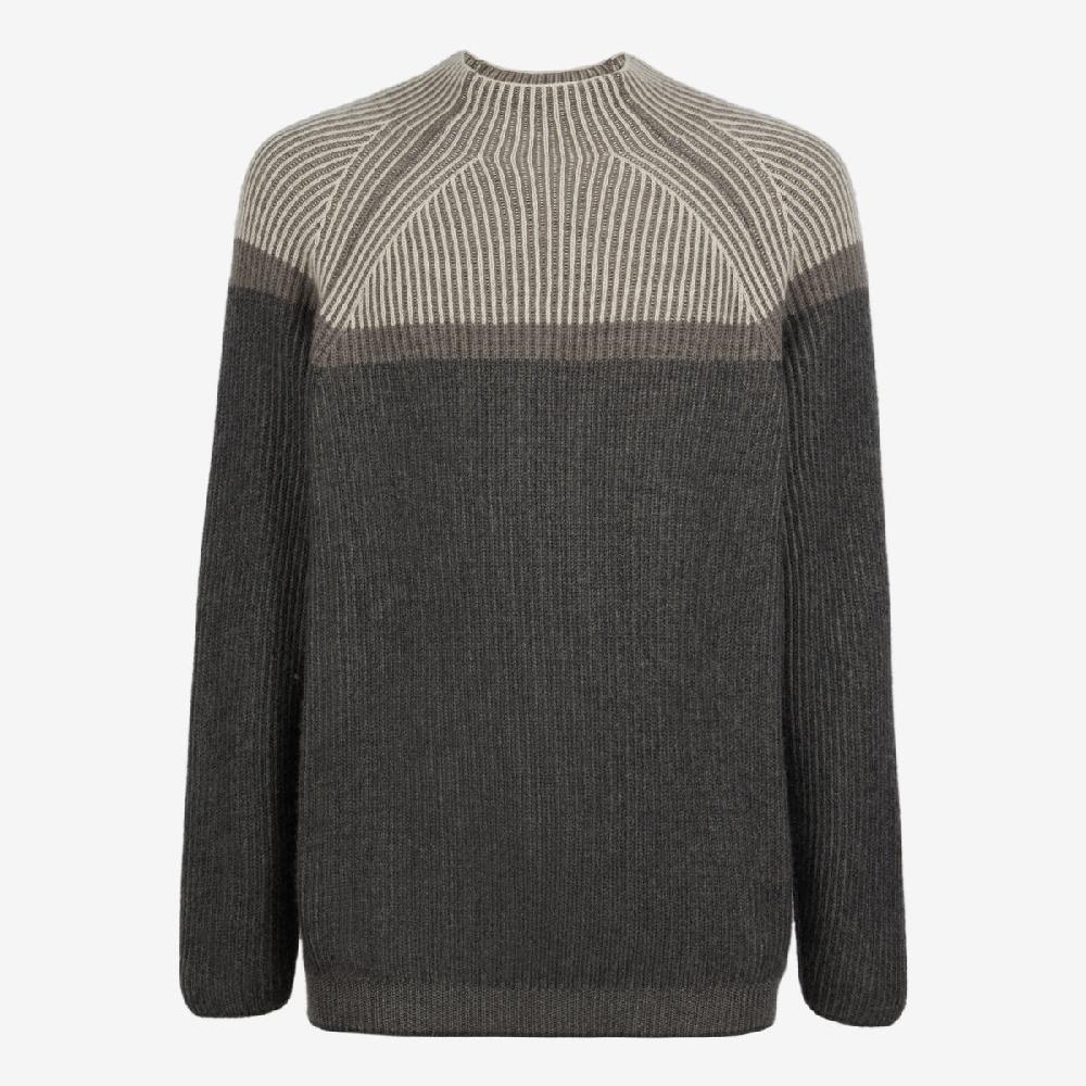 Sease Dinghy Mock: Maglione 100% cashmere - Grigio piombo Acquista Ora