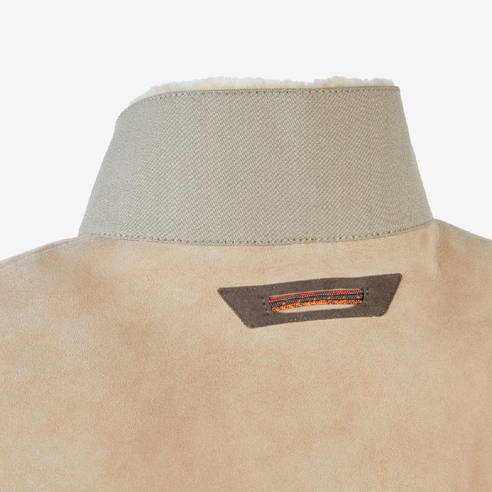 Sease Gilet in montone V-8 - Driftwood Nuovo