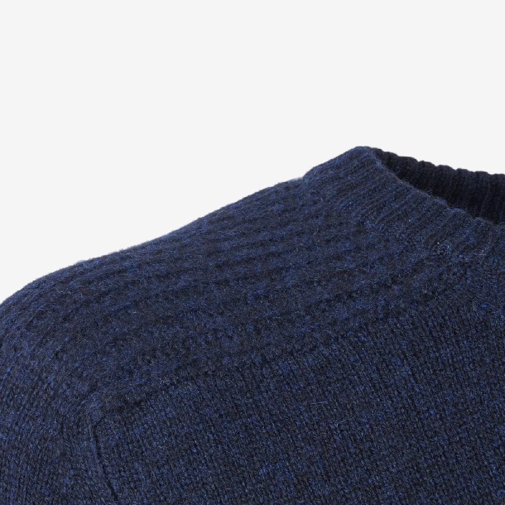 Sease Round Neck Coarsehair Blu Navy Convenienza