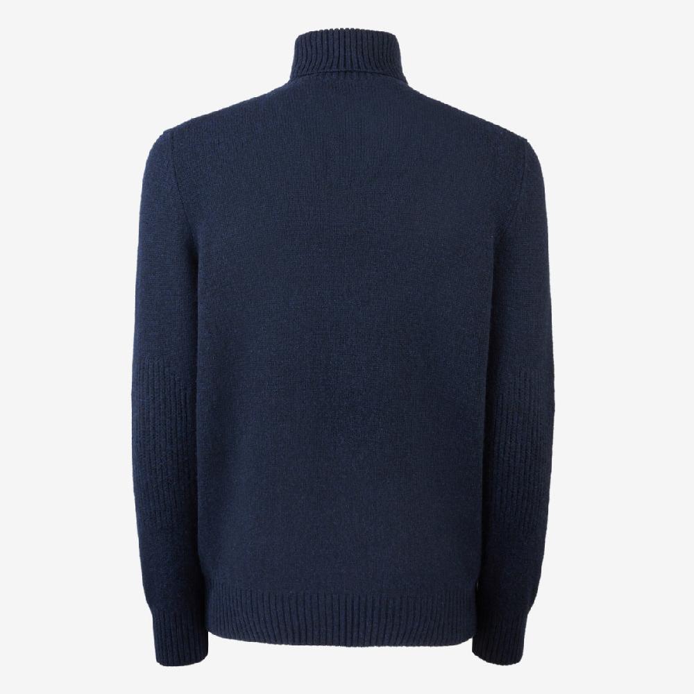 Sease Maglione in cashmere a collo alto - Blu Navy Offerta