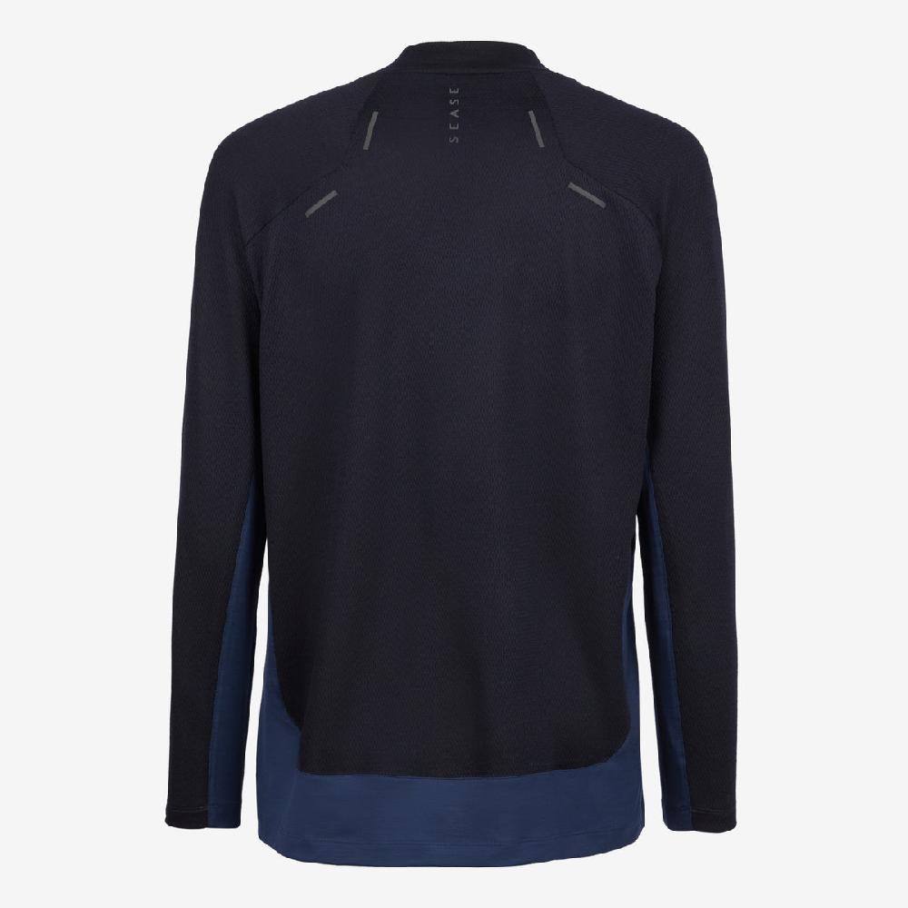 Sease Turtle Net: Maglietta maniche lunghe - Blu notte Outlet