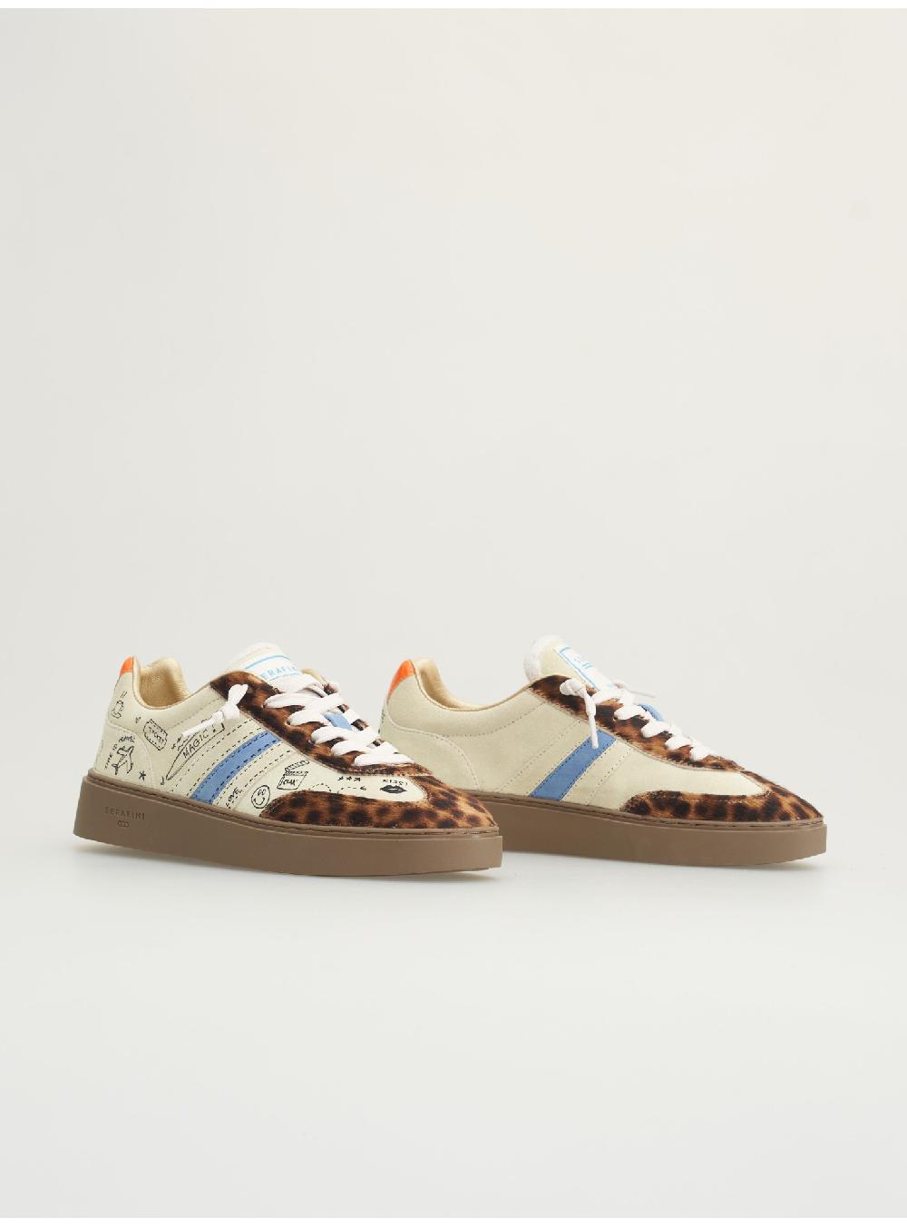 ﻿Serafini COURT - BEIGE LEOPARD - DONNA Serafini Shop Vendita Calda