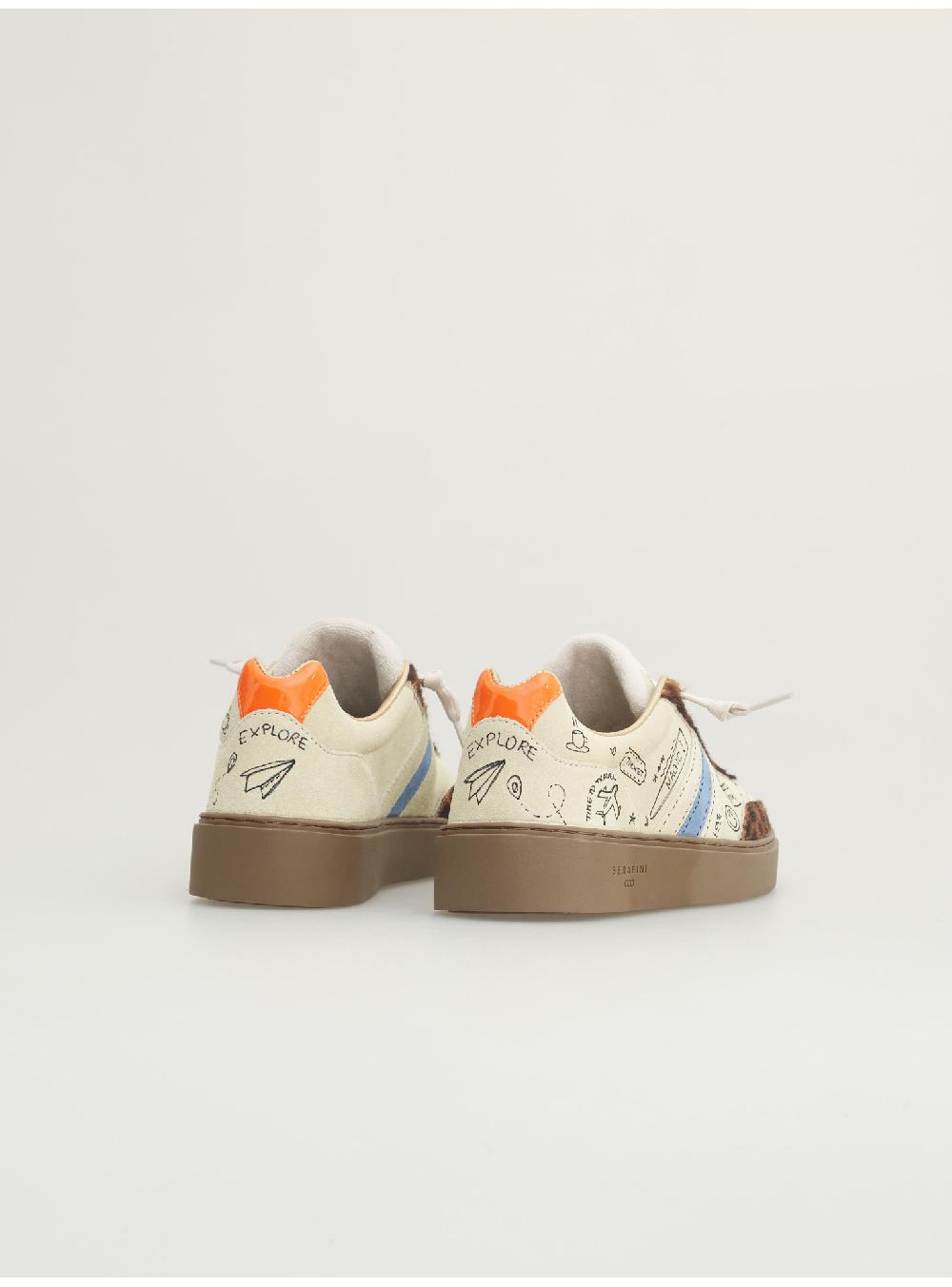 ﻿Serafini COURT - BEIGE LEOPARD - DONNA Serafini Shop Vendita Calda