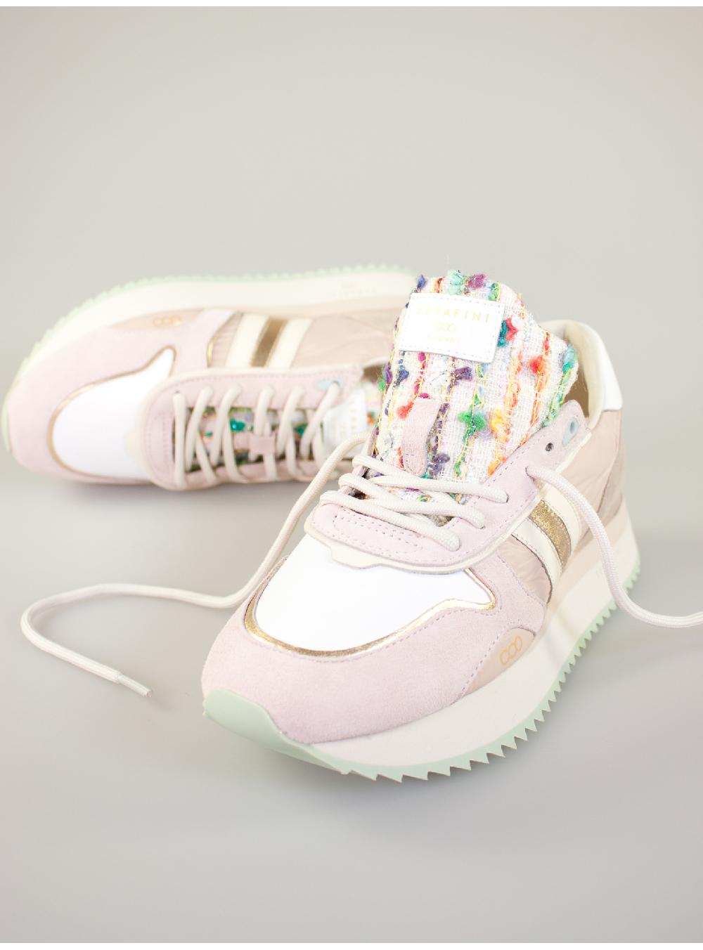 Serafini sneakers donna in pelle pelle laminata scamosciato nylon tessuto Serafini Shop Offerte esclusive