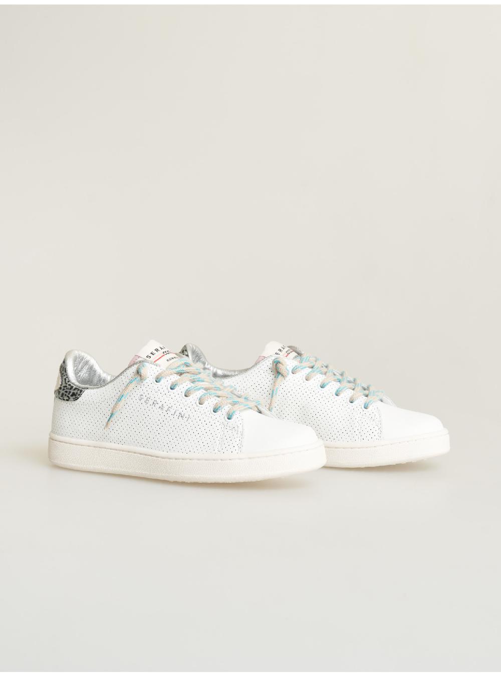 Serafini sneakers donna in pelle pelle laminata pelle perforata Serafini Shop Vendita