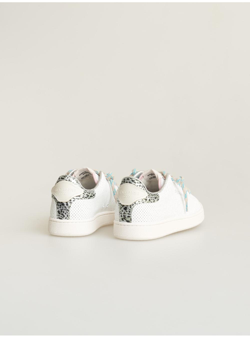 Serafini sneakers donna in pelle pelle laminata pelle perforata Serafini Shop Vendita