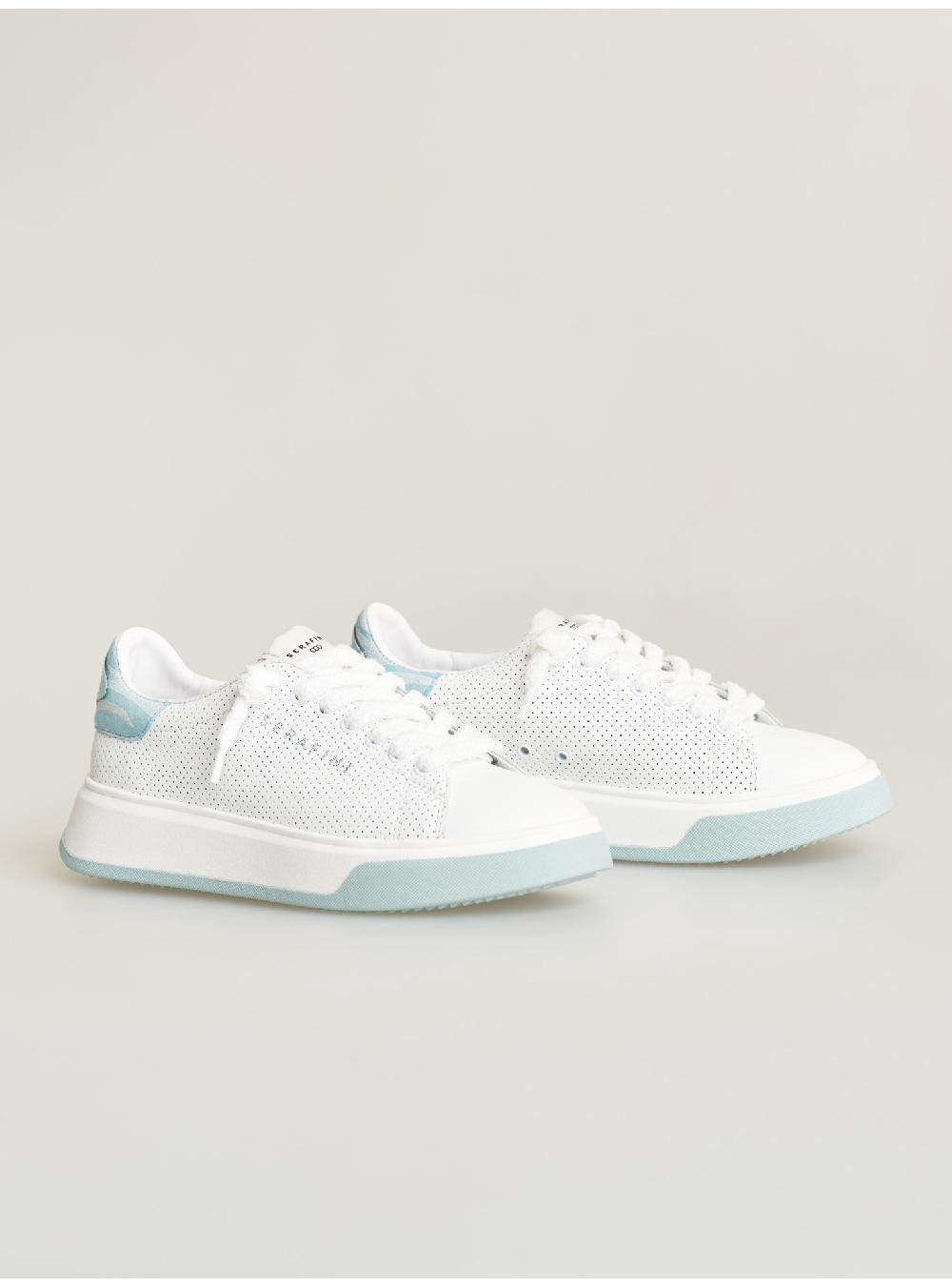 Serafini sneakers donna in pelle pelle laminata pelle perforata Serafini Shop Promozione