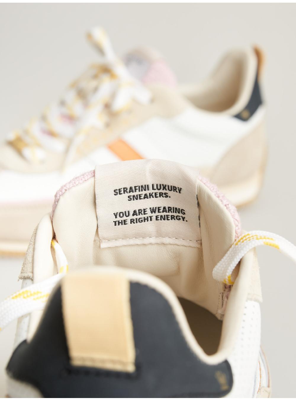 Serafini sneakers donna in pelle pelle perforata scamosciato tessuto Serafini Shop Spedizione Gratuita