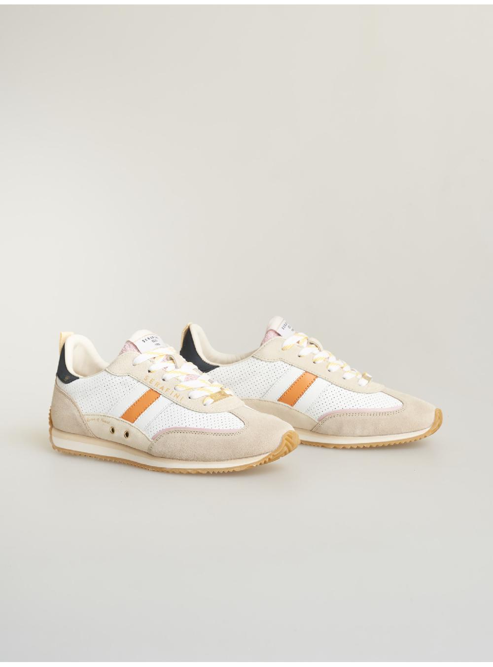Serafini sneakers donna in pelle pelle perforata scamosciato tessuto Serafini Shop Spedizione Gratuita