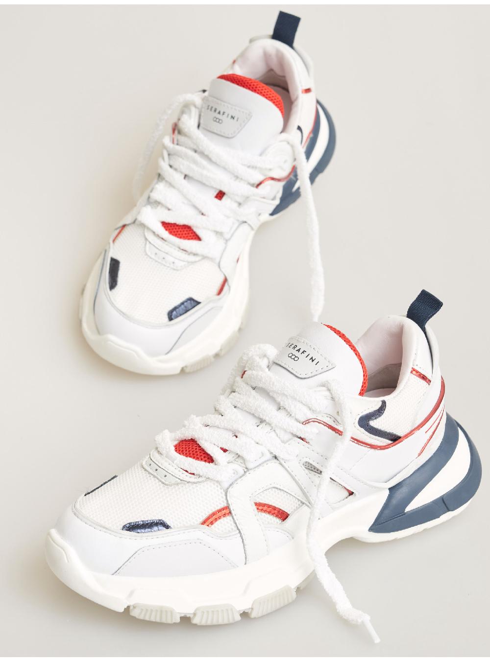 Serafini sneakers donna in pelle pelle laminata tessuto a rete Serafini Shop Soddisfazione Garantita