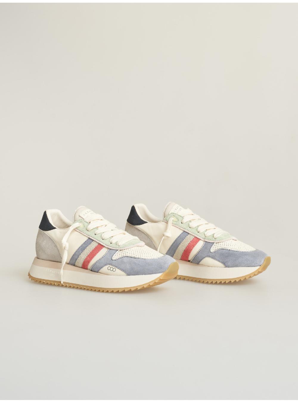 Serafini sneakers donna in pelle pelle perforata scamosciato Serafini Shop Qualità Garantita