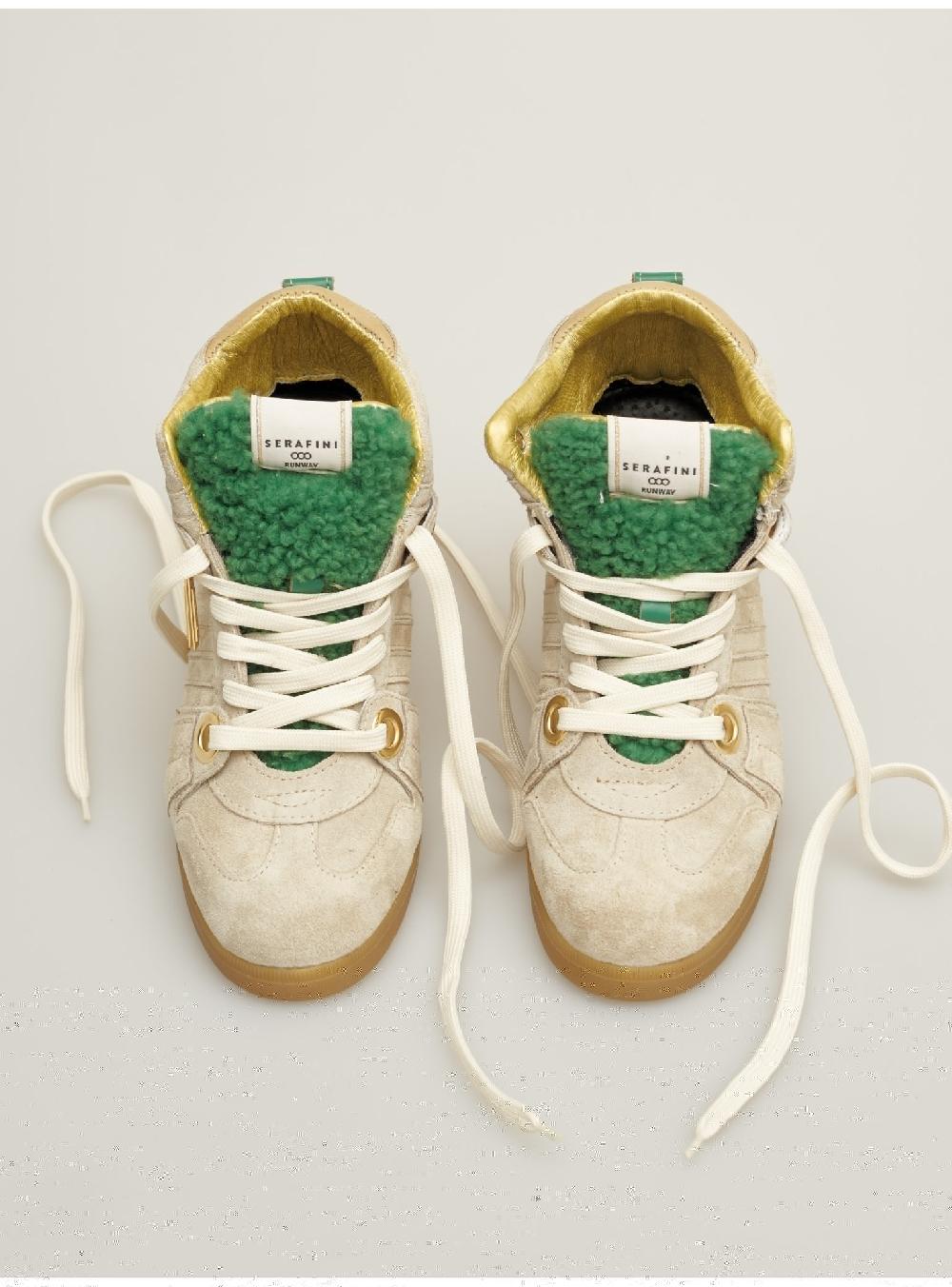 Serafini zeppa interna donna in scamosciato nabuck shearling Serafini Shop I Più Venduti