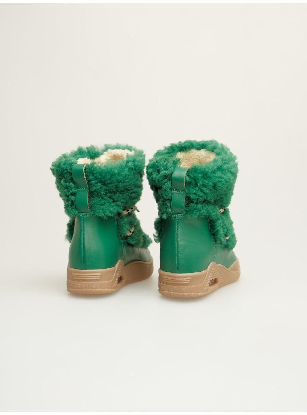 Serafini boots donna in shearling scamosciato Serafini Shop Vendite Flash