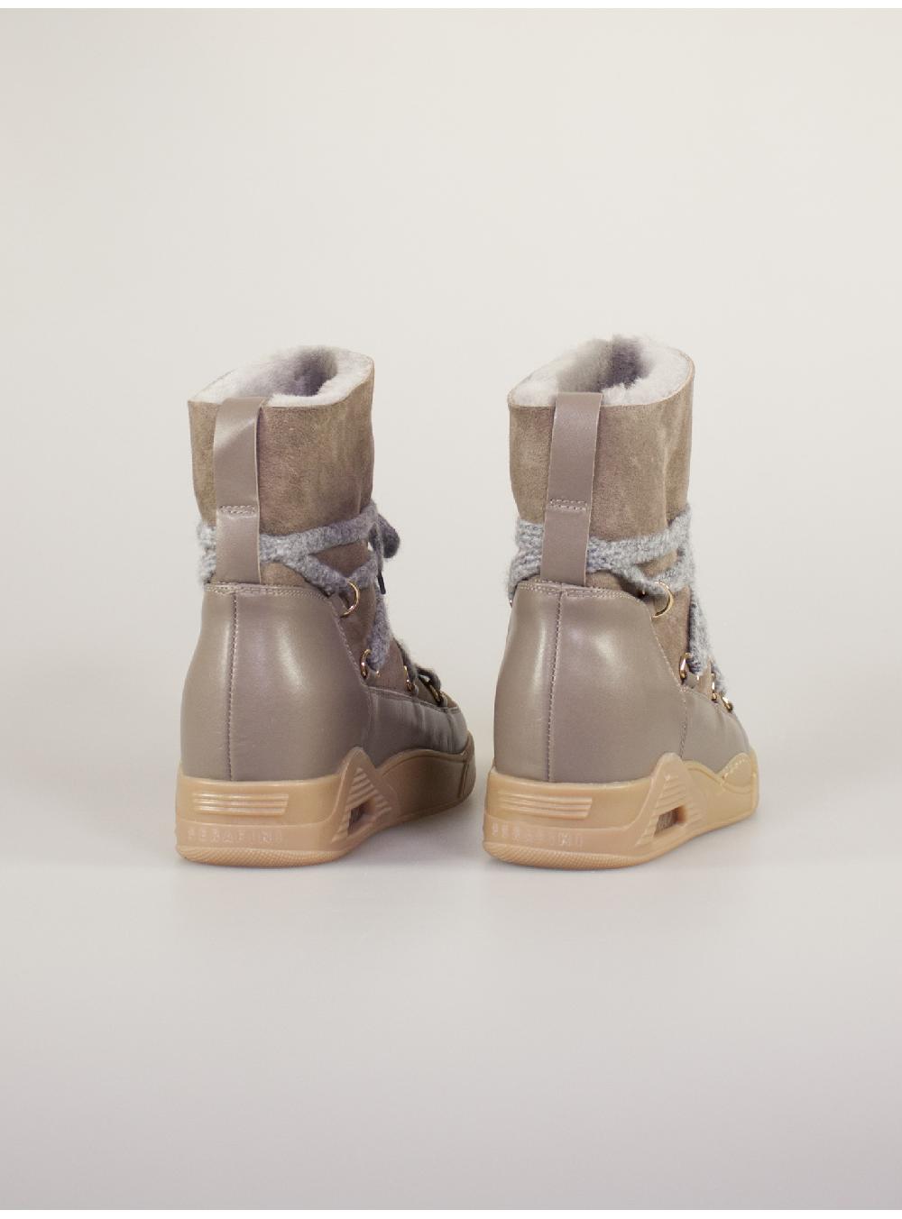 Serafini boots donna in shearling scamosciato Serafini Shop In Saldo