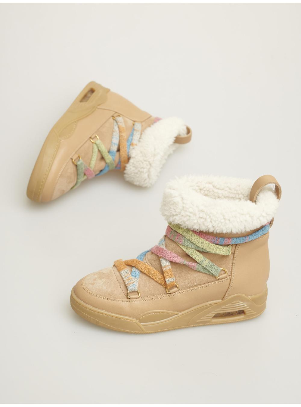 Serafini boots donna in shearling scamosciato Serafini Shop Nuova