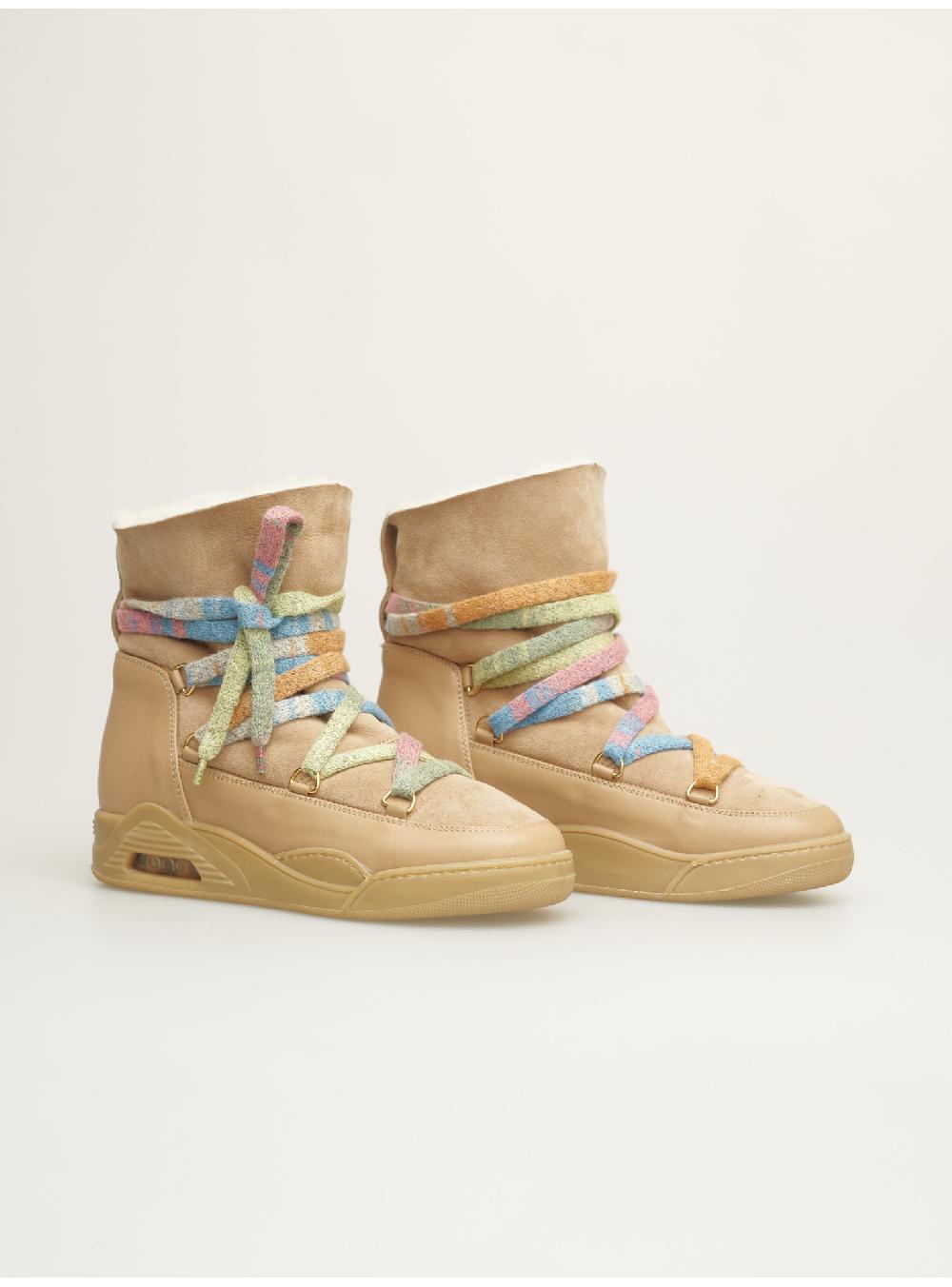 Serafini boots donna in shearling scamosciato Serafini Shop Nuova