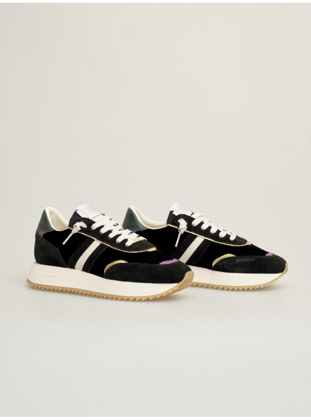 Serafini sneakers donna in velluto scamosciato pelle laminata pelle tessuto Serafini Shop Nuova