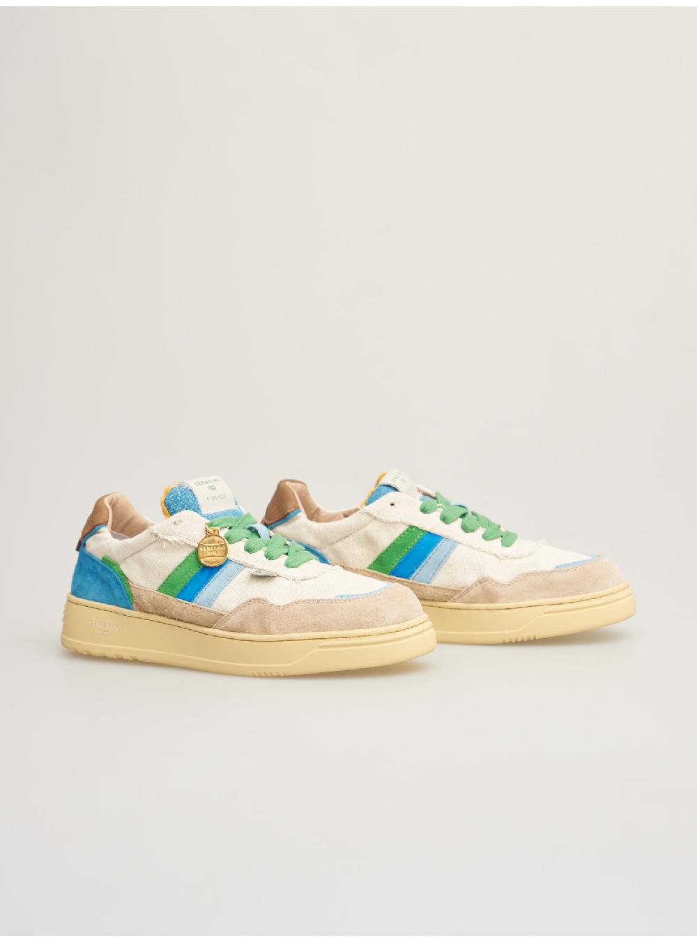 Serafini FIRENZE - MILK-CANVAS BLUE Serafini Shop Vendite stagionali